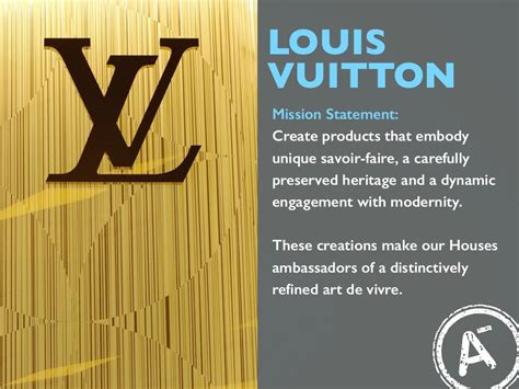 louis vuitton vision and mission statement|louis vuitton corporate information.